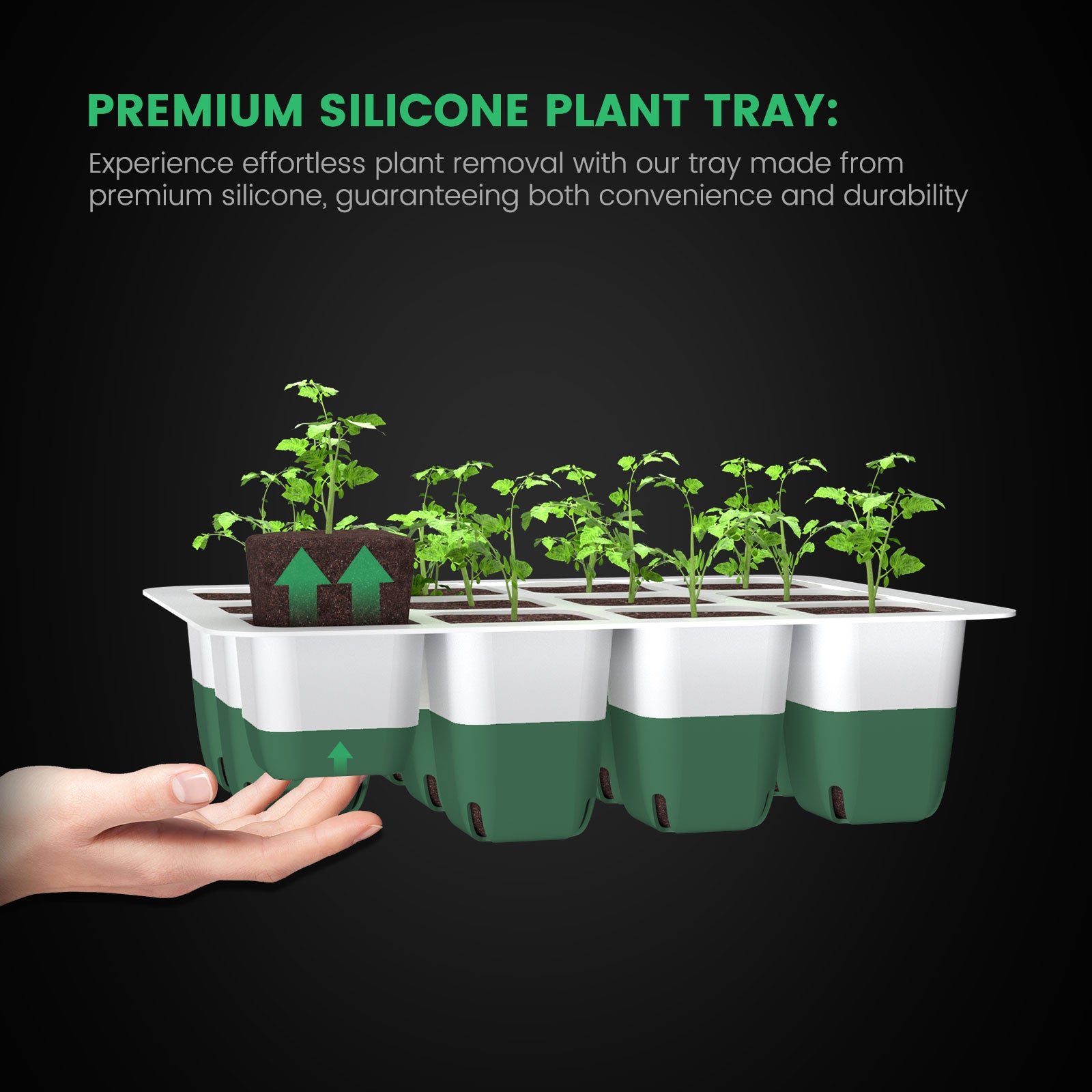 (2 Pack) Mars Hydro Seed Starting Trays for Seed Starting Propagation Cloning Plants
