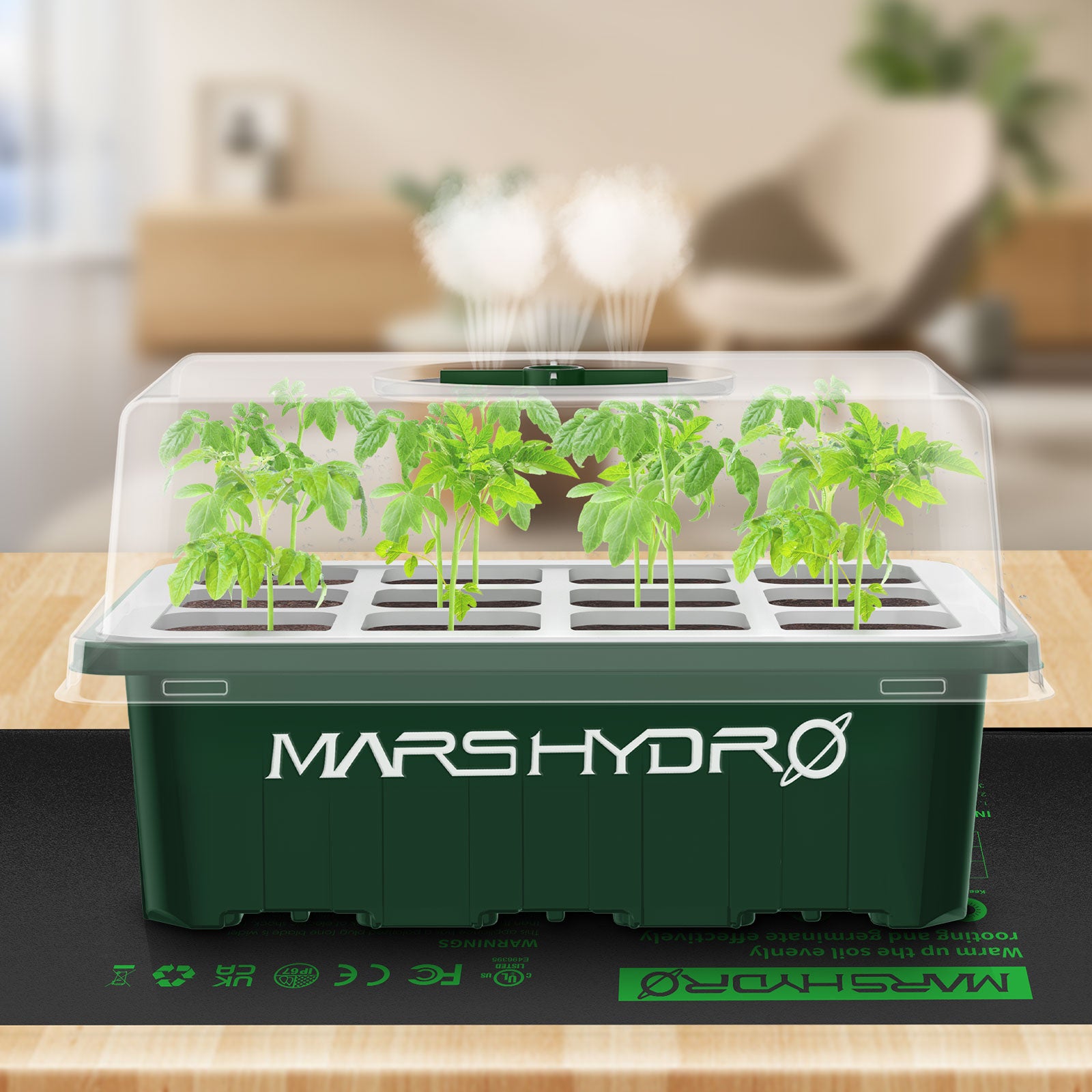 (2 Pack) Mars Hydro Seed Starting Trays for Seed Starting Propagation Cloning Plants