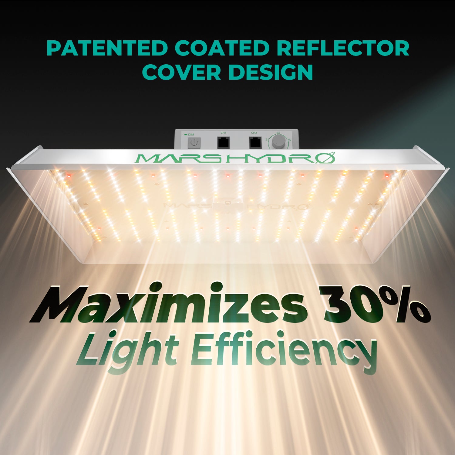 Mars Hydro TS 1000 spectre complet 150W LED lampe de croissance solaire à intensité variable pour la culture hydroponique intérieure de légumes et de fleurs