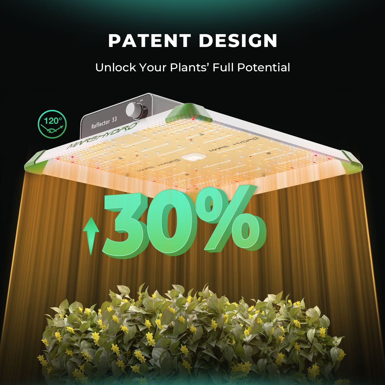 Mars Hydro RP 2000 LED Grow Light Full Spectrum for Indoor Plants Grow Tent kits