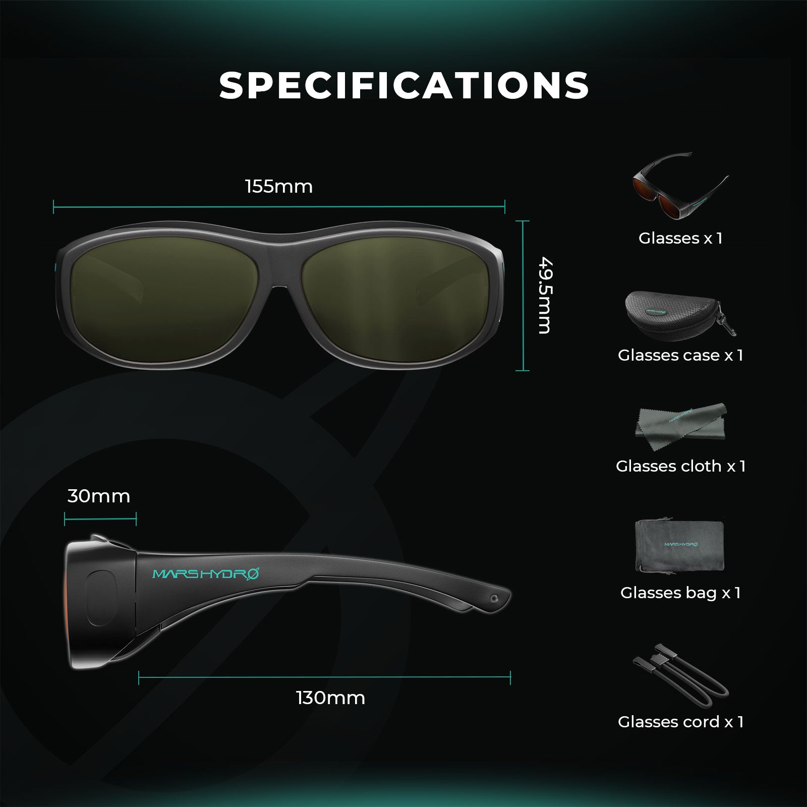 MARS HYDRO Grow Room Glasses
