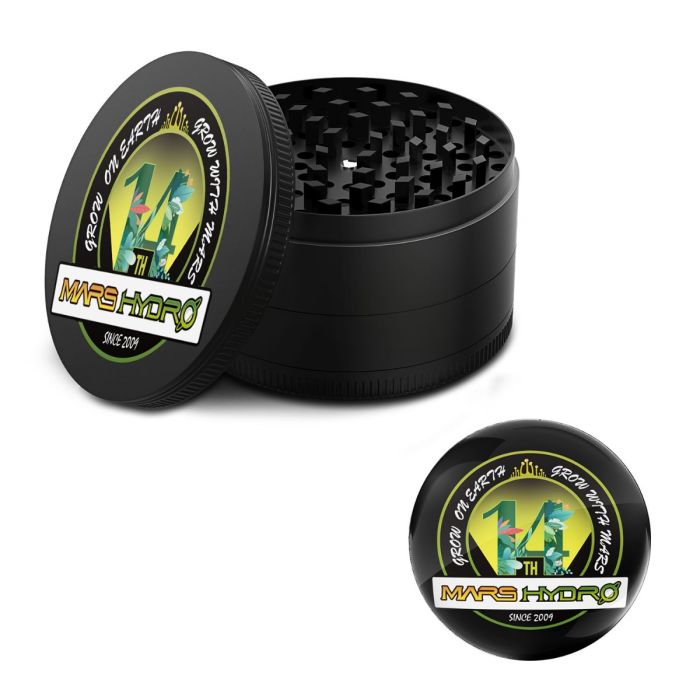 Mars Hydro 3″ Grinder and Commemorative Fridge Magnet (14th Anniversary Limited Edition)