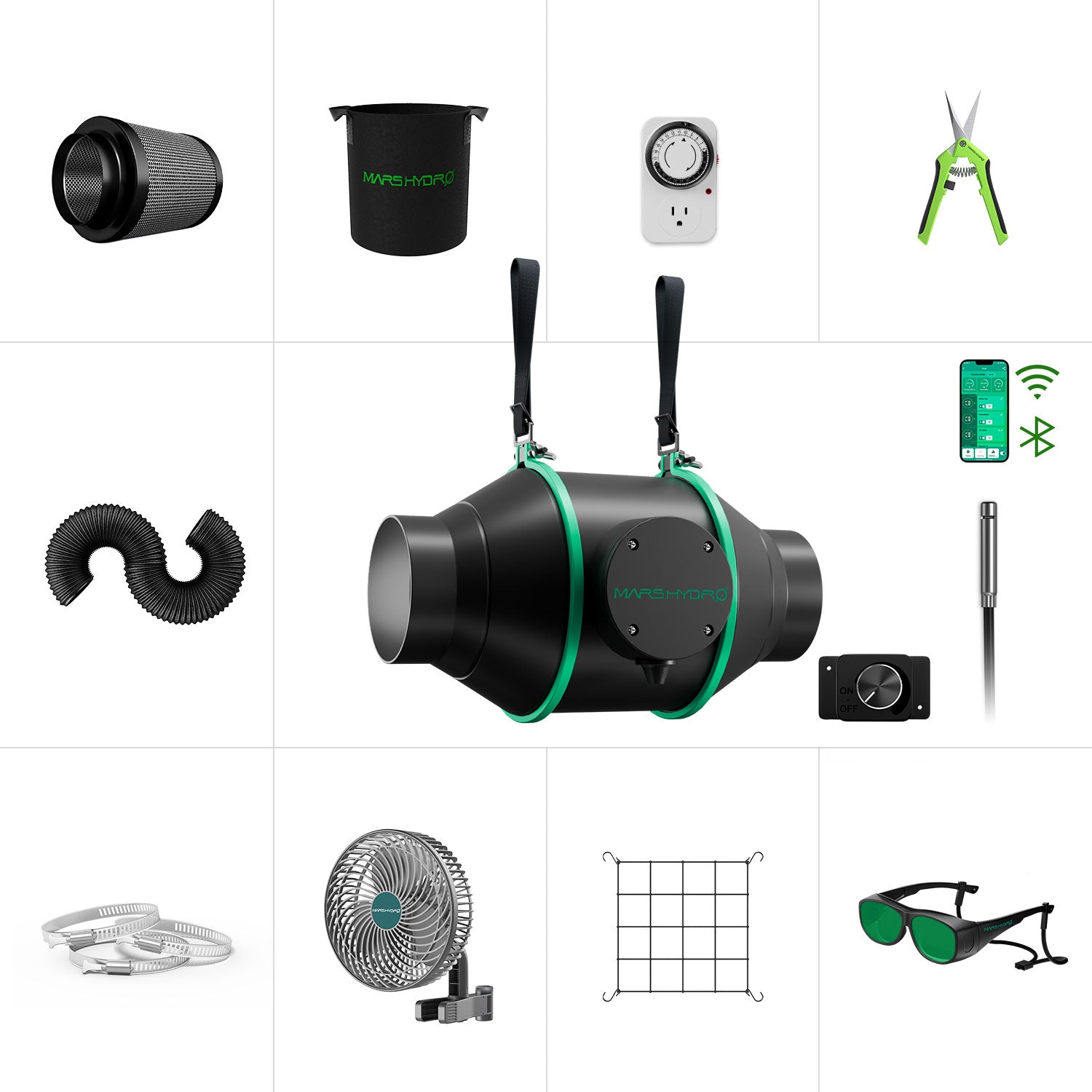 Mars Hydro 4-Inch iFresh Complete Fan Kit