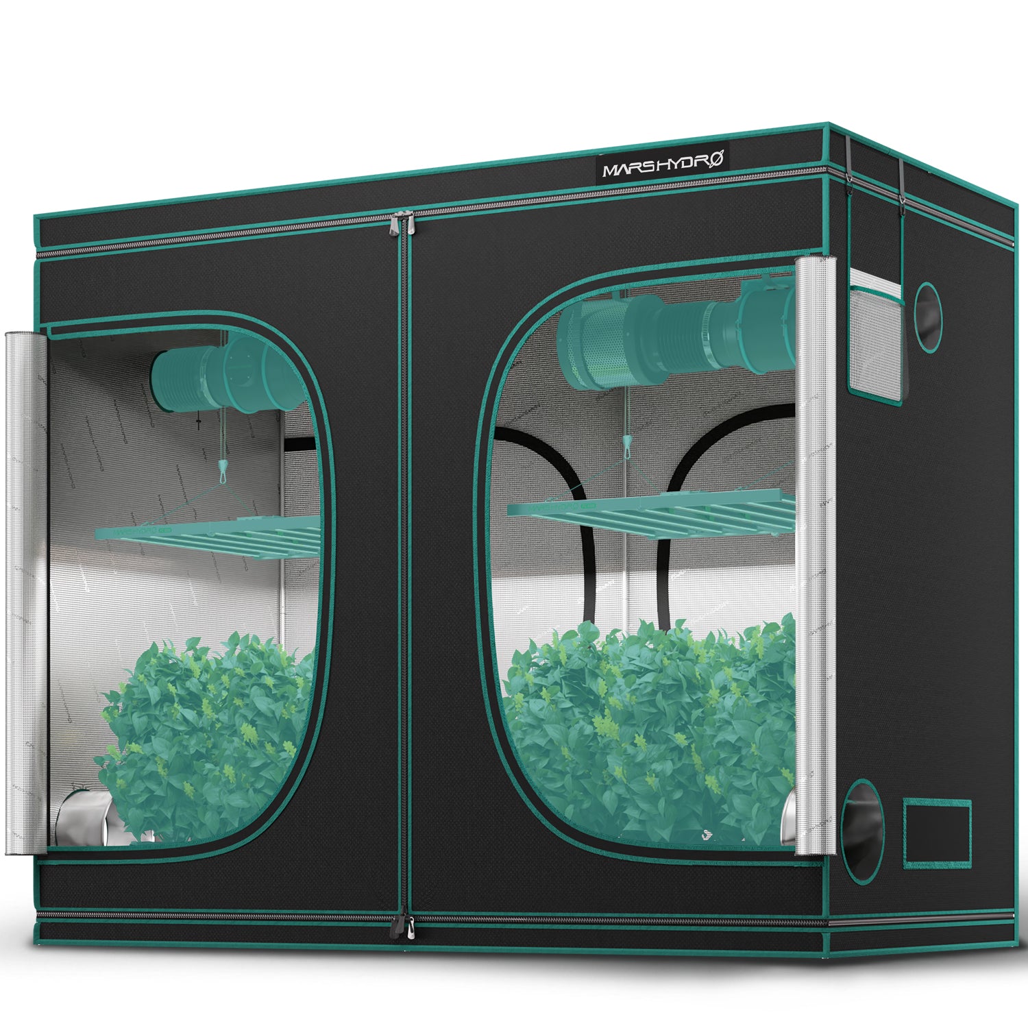 8'x4'x6.5' Indoor Grow Tent 96''x48''x80'' Kit Dark Room Hydroponic 1680D Mylar Non Toxic Box