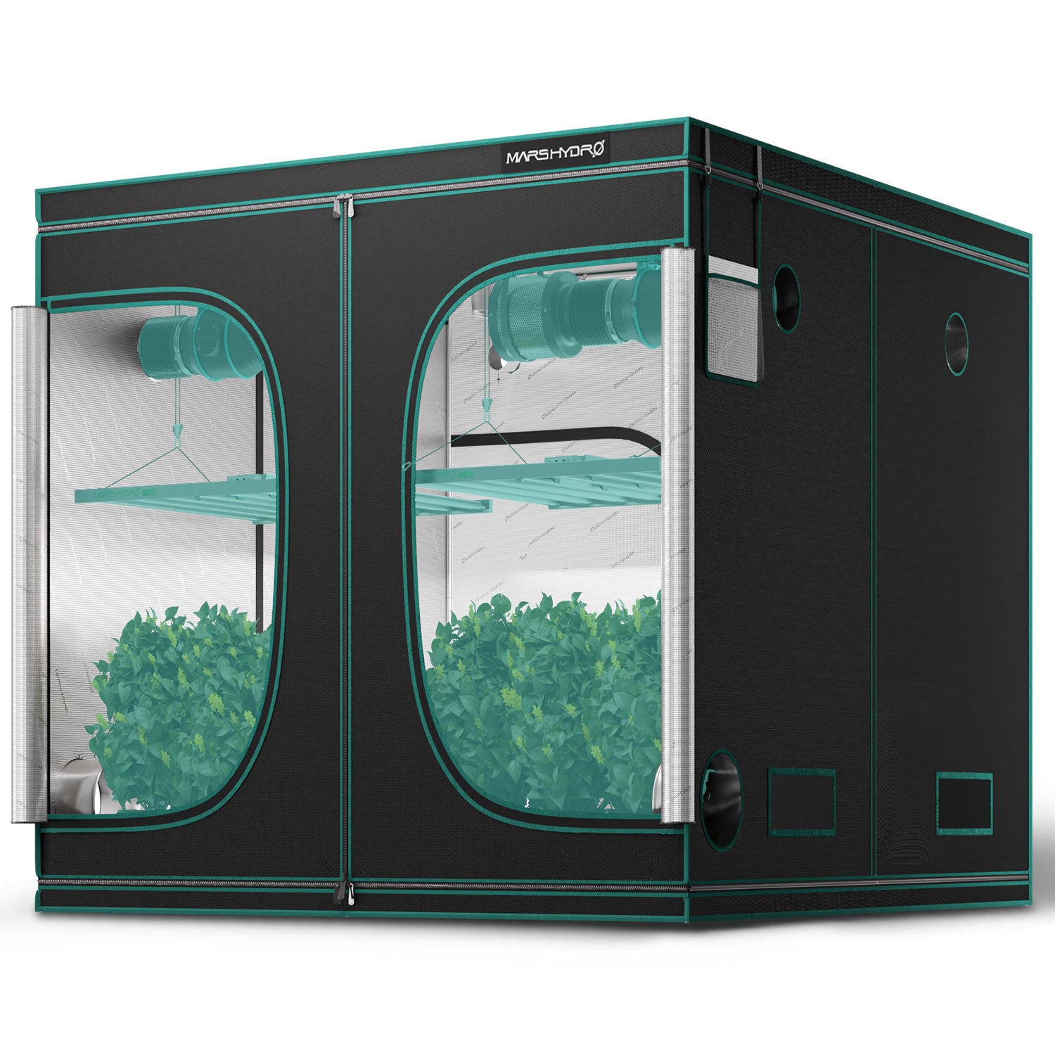 8'x8'x6.5' Indoor Grow Tent 96''x96''x80'' Kit Dark Room Hydroponic 1680D Mylar Non Toxic Box