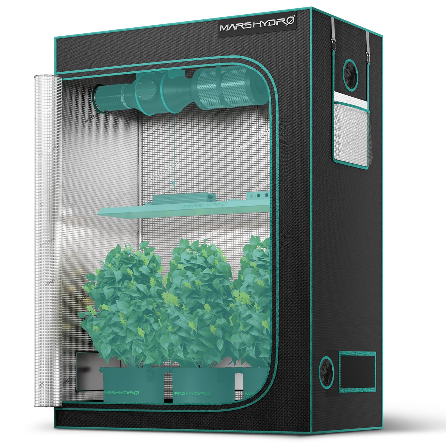 4'x2'x6' Indoor Grow Tent 48''x24x60'' Kit Dark Room Hydroponic 1680D Mylar Non Toxic Box