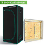TS 600 Full Spectrum LED Grow Lights + 2'x2'x4.5'(60x60x140cm) Grow Tent Indoor Home Veg Flower