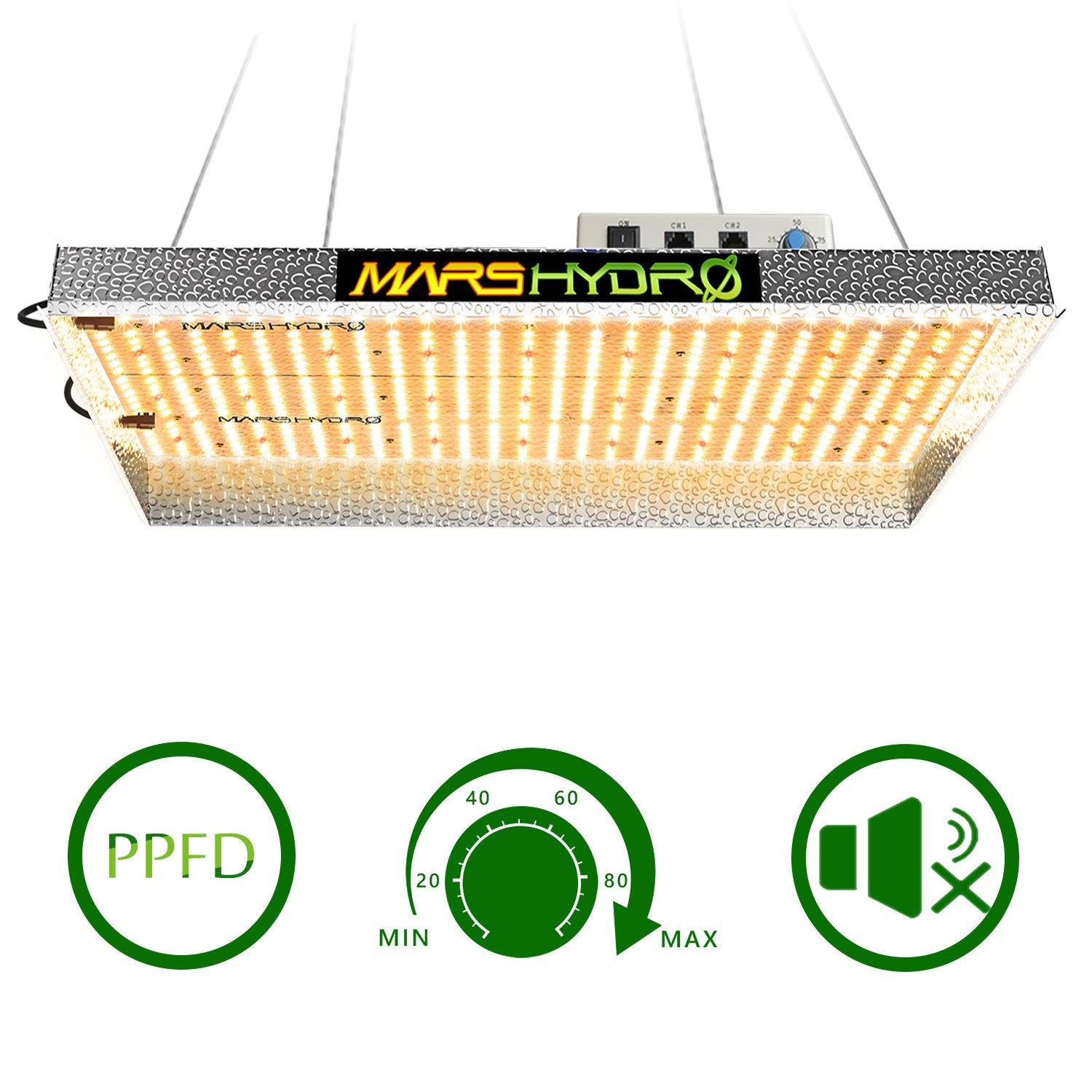 TSW 2000 LED Grow Lights + 3'x3'x6' (100x100x180cm) Grow Tent Hydroponics Veg Flower