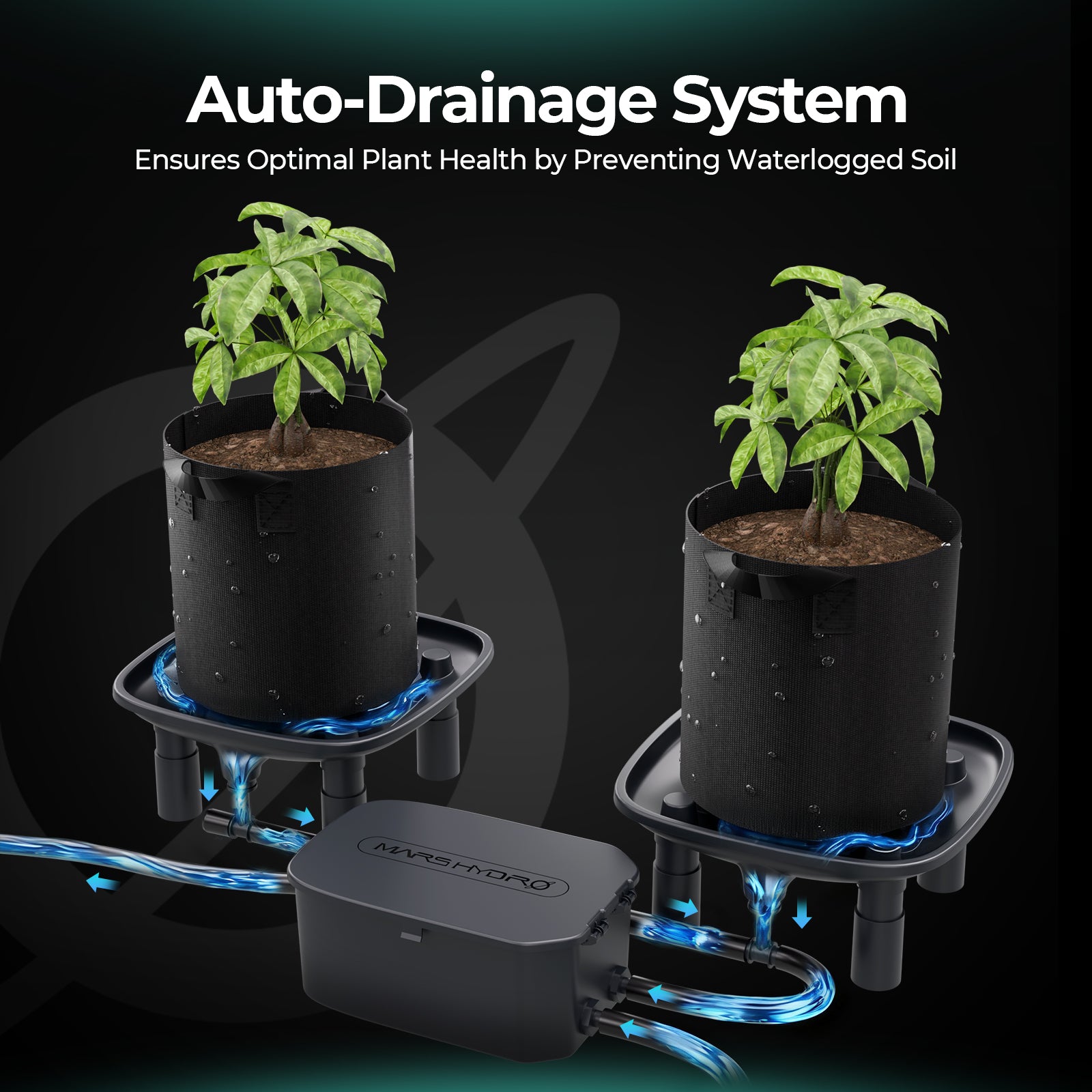 auto grow tent Mars Hydro Auto-Drainage System for Grow Tents & Greenhouses & Garden