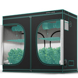 8'x4'x6.5'(240x120x200cm) Indoor Grow Tent Kit Dark Room Hydroponic 1680D Mylar Non Toxic Box